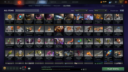 Crusader IV | MMR 2074 | Behavior 9949 | Fully Stacked with Immortals including Anti Mage's Bashers | Trophy Level: 136 | Quick Find Match | Many Items Inside | Full Access