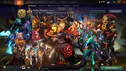 Legend III | MMR: 3245 - Behavior: 11348  - Communication: 11348 | Pudge Arcana | Anti-Mage Persona | Mainpool Account | High Summary