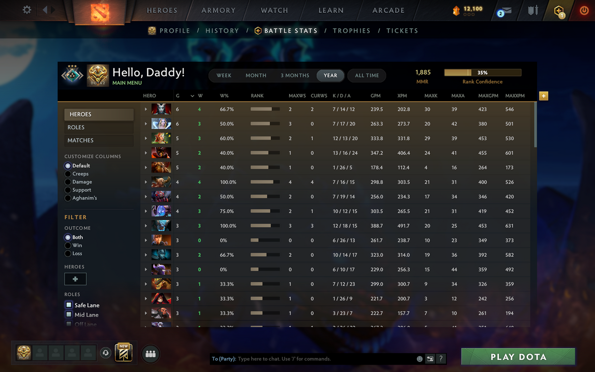 Crusader III | MMR 1885 | Behavior 10537 | Trophy Level: 57 | Quick Find Match | Some Items Inside | Full Access