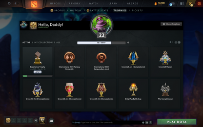 Crusader III | MMR 1885 | Behavior 10537 | Trophy Level: 57 | Quick Find Match | Some Items Inside | Full Access