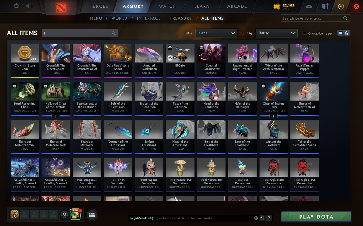 Legend IV | MMR 3619 | Behavior 10035 | x21 MMR DD TOKENS | Fully Stacked with Exclusive Sets | Trophy Level: 120 | Quick Find Match | Some Items Inside | Full Access