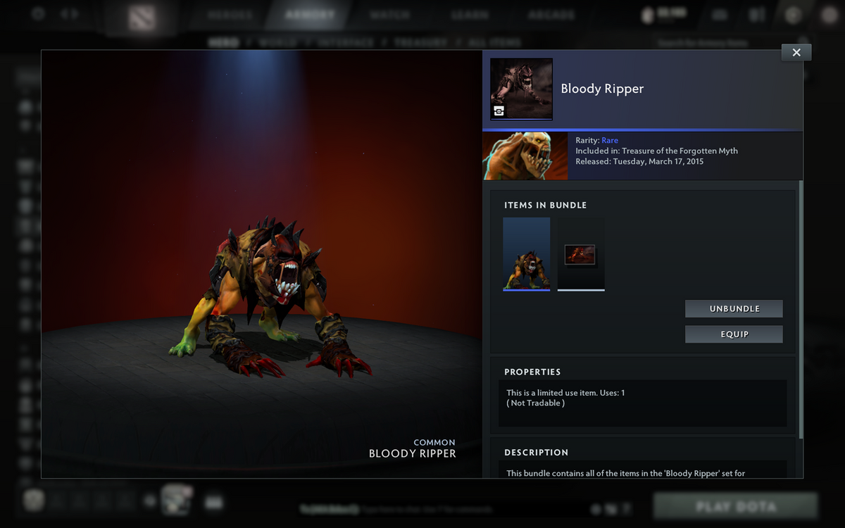 Legend IV | MMR 3619 | Behavior 10035 | x21 MMR DD TOKENS | Fully Stacked with Exclusive Sets | Trophy Level: 120 | Quick Find Match | Some Items Inside | Full Access