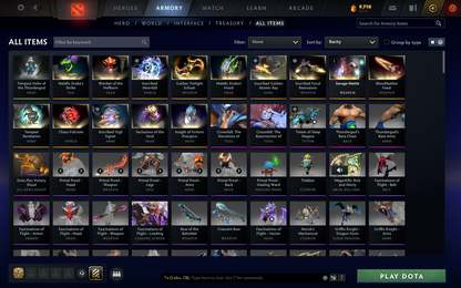 Legend II | MMR 3048 | Behavior 10504 | Zeus Arcana | Fully Stacked with Immortals and Exclusive Sets | Mainpool | Trophy Level: 136 | Full Access