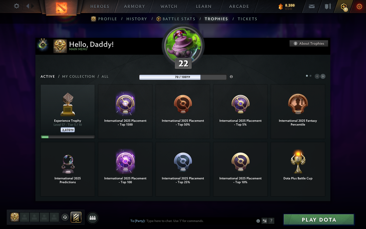 Herald II | MMR: 139 - Behavior Score: 11025 | Many Sets Inside | Fast Queue | Trophy Level: 57 | Full Access