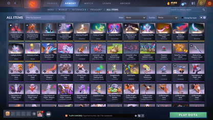Legend I | MMR: 3108 - Behavior: 8795 | 3 Arcanas: Phantom Assassin, Legion Commander, Terrorblade | Many Cache Sets Inside | Many Immortals | Full Access | Mainpool | Trophy Level: 287+