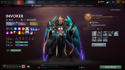Archon IV | MMR: 2537 - Behavior: 9367 | 3 Arcanas: Juggernaut, Crystal Maiden, Rubick | Some Immortals | Full Access | Mainpool | Trophy Level 45