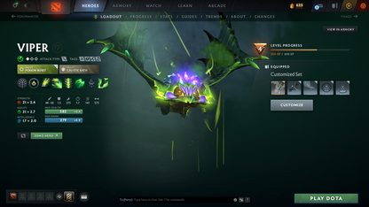 Immortal | MMR: 5842 - Behavior Score: 8395 | 4 Arcanas: Windranger, Lina, Legion, Juggernaut | Many Immortals Inside | Mainpool | Full Access | Trophy Level: 53