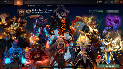 Legend I | MMR: 3074 - Behavior Score: 11970 | Shadow Fiend Arcana | Rare Cache Anti Mage | Many Immortals Inside | Mainpool | Trophy Level: 68 | Full Access