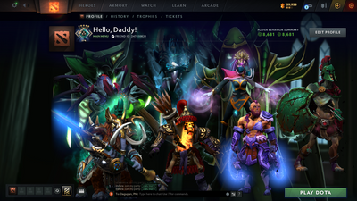 Crusader V | MMR: 2214 - Behavior Score: 8681 | Phantom Assassin Arcana | Templar Assassin and Broodmother Immortal | Full Access | Mainpool | Trophy Level: 63