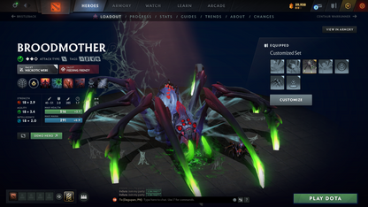 Crusader V | MMR: 2214 - Behavior Score: 8681 | Phantom Assassin Arcana | Templar Assassin and Broodmother Immortal | Full Access | Mainpool | Trophy Level: 63