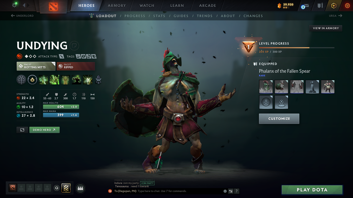 Crusader V | MMR: 2214 - Behavior Score: 8681 | Phantom Assassin Arcana | Templar Assassin and Broodmother Immortal | Full Access | Mainpool | Trophy Level: 63