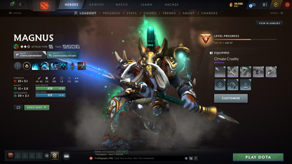 Crusader V | MMR: 2214 - Behavior Score: 8681 | Phantom Assassin Arcana | Templar Assassin and Broodmother Immortal | Full Access | Mainpool | Trophy Level: 63