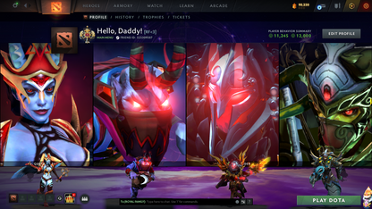 Legend I | MMR: 3136 - Behavior Score: 12000 | Some Immortals Inside | Mainpool | Trophy Level: 45 | Can Add | Market Enabled | 2 USD Steam Balance