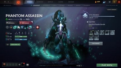 Crusader II | MMR: 1679 - Behavior: 10282 | 3 Arcanas: PA, MK, LC | Many Immortals and Full sets | Mainpool | Instant Delivery!