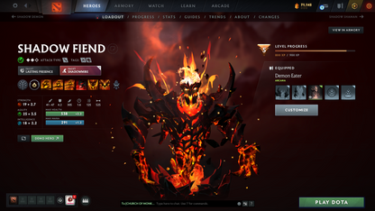 Ancient III | MMR: 4131 | Behavior Score: 10521 | 2 Arcanas: Juggernaut & Shadow Fiend | Many Immortals | Mainpool Account |