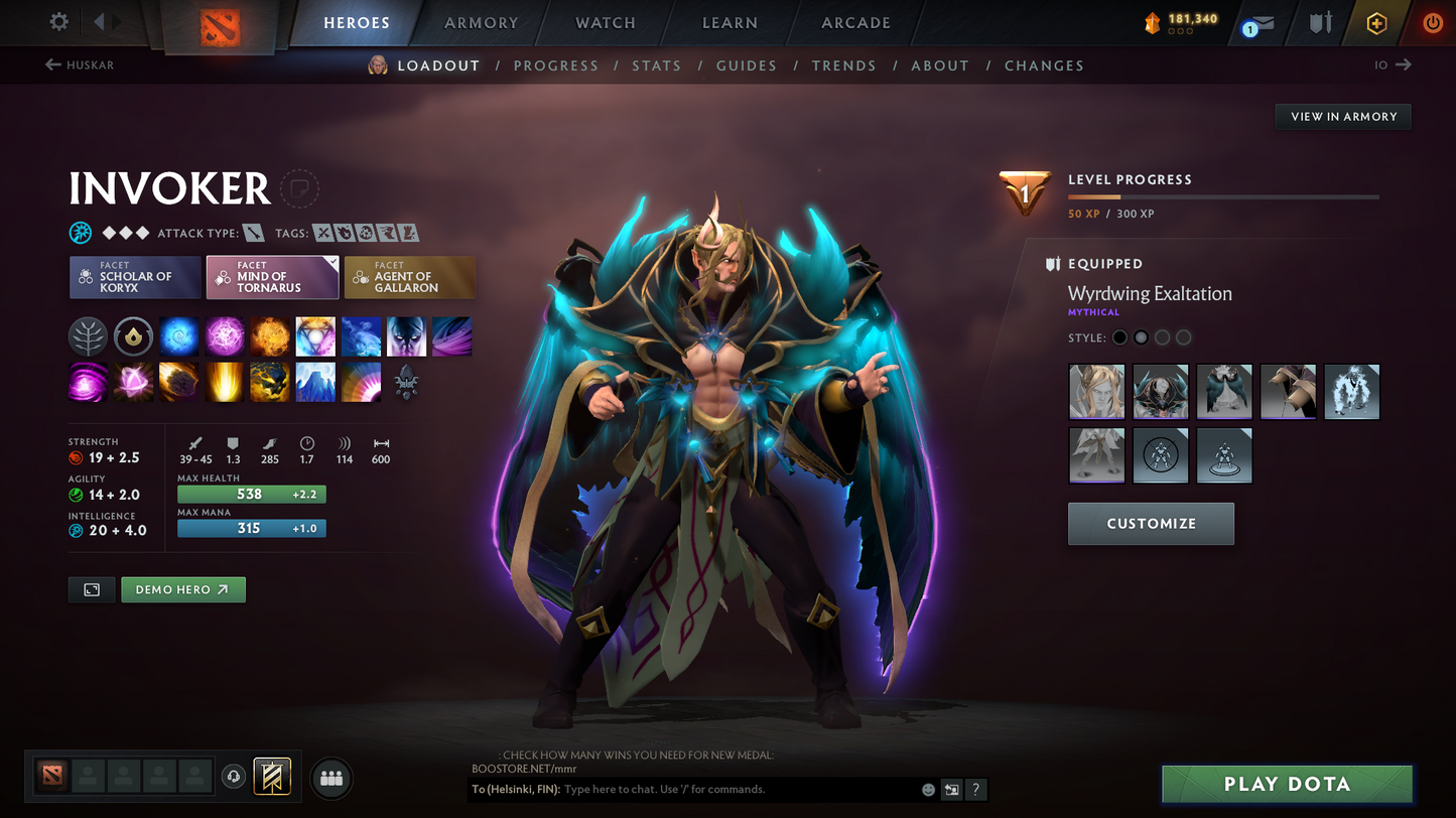 Ancient V | MMR: 4486 | Behavior Score: 11176 | Crystal Maiden Arcana | 400 Hours | Some Immortals Inside | Many Sets | High Summary Account
