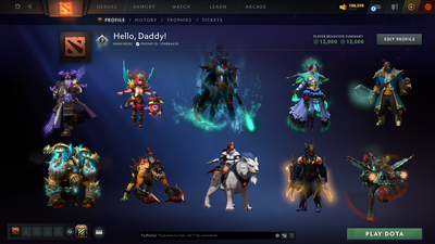 Crusader III | MMR: 1805 | Behavior Score: 12000 | Phantom Assassin Arcana | Mainpool Account | 2K+ Hours | 10th Anniversary |