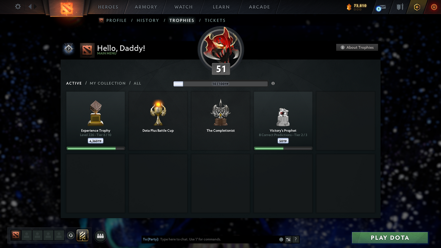 Archon V | MMR: 2885 | 3 Arcanas: Shadowfiend, Legion, Rubick | Meurta Cache | Mainpool 3000+ Hours | Many Immortals | Creep Skin