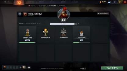 Guardian II | MMR: 1070 | Behavior Score: 8787 | Juggernaut Arcana | Mainpool | Many Immortals | Lifestealer Golden Immortals |