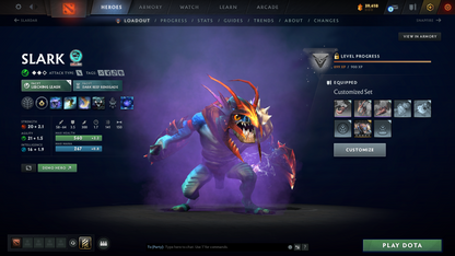 Guardian II | MMR: 1070 | Behavior Score: 8787 | Juggernaut Arcana | Mainpool | Many Immortals | Lifestealer Golden Immortals |