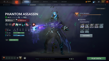 Guardian II | MMR: 1070 | Behavior Score: 8787 | Juggernaut Arcana | Mainpool | Many Immortals | Lifestealer Golden Immortals |