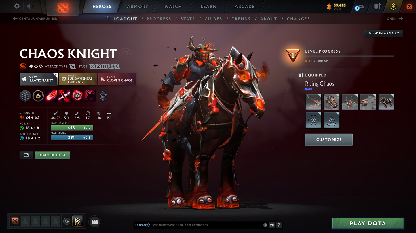 Guardian II | MMR: 1070 | Behavior Score: 8787 | Juggernaut Arcana | Mainpool | Many Immortals | Lifestealer Golden Immortals |