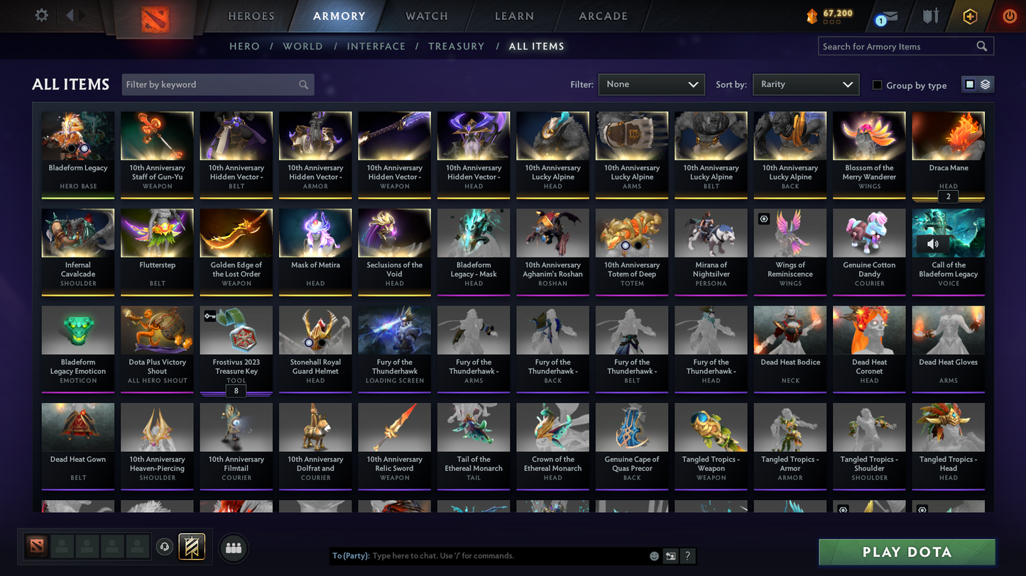 Legend V | MMR: 3722 | Behavior Score: 10888 | Many Items Inside | Juggernaut Golden Sword | Ursa Cache Set | Mirana Persona !