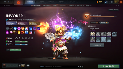 Legend IV | MMR: 3658 | Behavior Score: 8543 | 2 Arcanas: Lina & Juggernaut | Invoker Persona | Many Immortals Inside | Mainpool