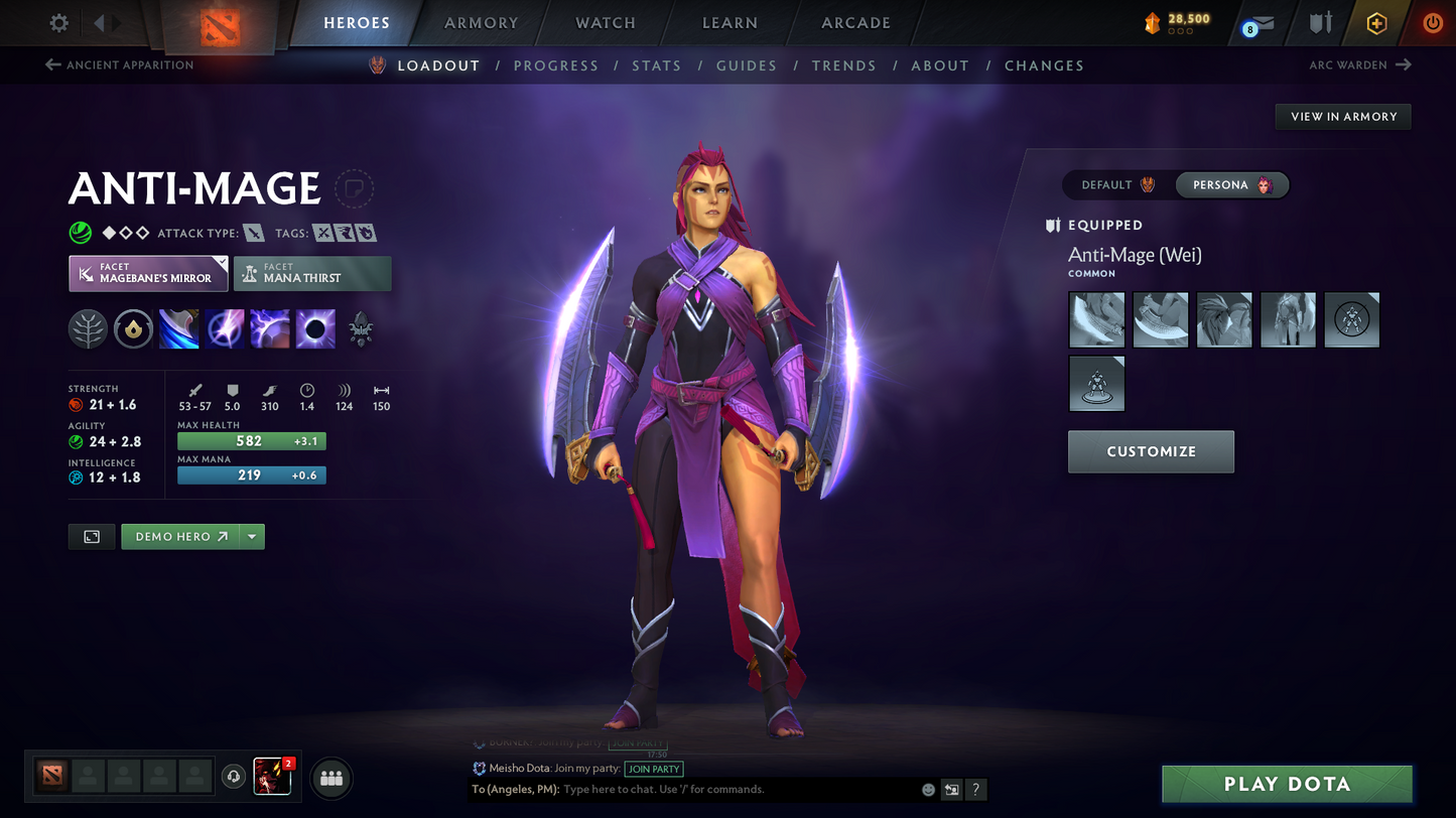 Ancient II Account – 3992 MMR High Behavior Score 9814 – Ranked Ready | 600 Hours | Hunter X Sets |  AM Persona |  Marci Cache |