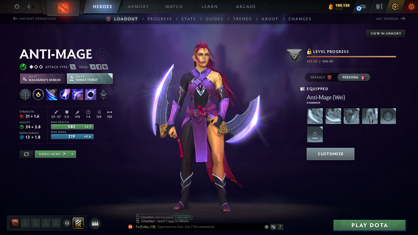 Divine V | MMR: 5561 - Behavior: 12000 | 2 Arcanas: LC and Pudge | Am Persona | Mainpool | Full Access | Items Inside | Quickest Que