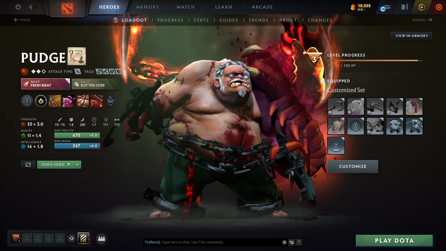 Guardian I | MMR: 713 - Behavior: 11963 | Terrorblade Arcana | Many Immortals Inside | High Behavior Score | Quick Que | Decent Sets | Full Access