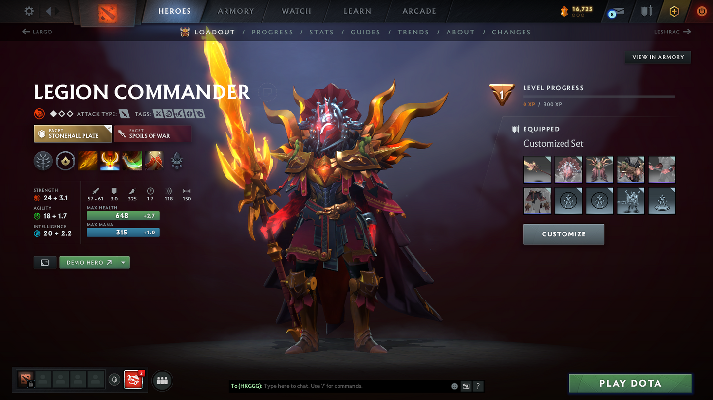 Crusader IV | MMR: 2080 | Behaviour Score: 7876 | Phantom Assassin Arcana | Many Immortals | Mainpool | 2874.6 Hours | Many Items | Full Access