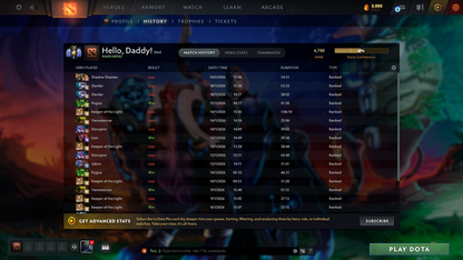 Divine II | MMR: 4788 | Behavior Score: 11892 | Mainpool Account | 3750 Hours | 2 Arcanas: Pa and Pudge | AM Persona | Full Access | Many Immortals