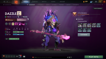 Divine II | MMR: 4788 | Behavior Score: 11892 | Mainpool Account | 3750 Hours | 2 Arcanas: Pa and Pudge | AM Persona | Full Access | Many Immortals