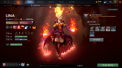 Legend V | Behavior Score: 12000 | 5 Arcanas: Lina, CM, Ogre, TB, Zeus | Many Immortals | Am Persona | Mainpool | Trophy Level 50 | 1748.6 Hours | Full Access