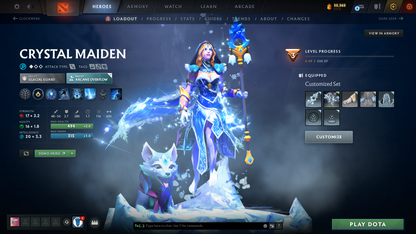 Legend V | Behavior Score: 12000 | 5 Arcanas: Lina, CM, Ogre, TB, Zeus | Many Immortals | Am Persona | Mainpool | Trophy Level 50 | 1748.6 Hours | Full Access