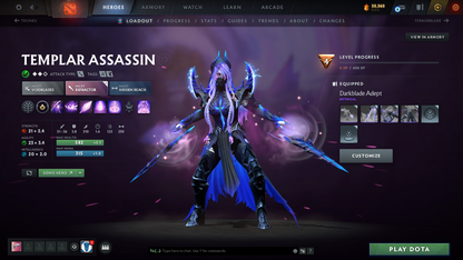 Legend V | Behavior Score: 12000 | 5 Arcanas: Lina, CM, Ogre, TB, Zeus | Many Immortals | Am Persona | Mainpool | Trophy Level 50 | 1748.6 Hours | Full Access