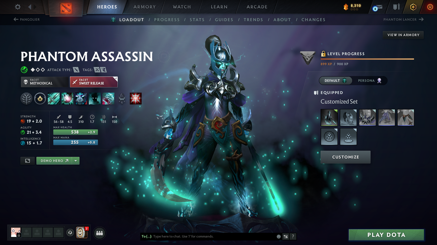 TI11 Prestiges | Archon V | Behavior Score: 8292 | 3 Arcanas: Pudge, Zeus, Pa | 4 Personas: Pa, Am, Cm, Pb | Mainpool | Quick Que | Full Access