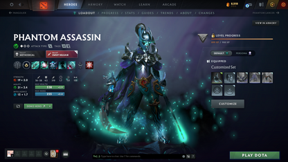 TI11 Prestiges | Archon V | Behavior Score: 8292 | 3 Arcanas: Pudge, Zeus, Pa | 4 Personas: Pa, Am, Cm, Pb | Mainpool | Quick Que | Full Access