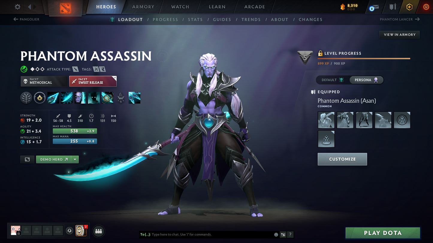 TI11 Prestiges | Archon V | Behavior Score: 8292 | 3 Arcanas: Pudge, Zeus, Pa | 4 Personas: Pa, Am, Cm, Pb | Mainpool | Quick Que | Full Access