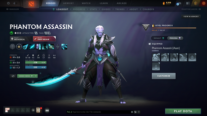 TI11 Prestiges | Archon V | Behavior Score: 8292 | 3 Arcanas: Pudge, Zeus, Pa | 4 Personas: Pa, Am, Cm, Pb | Mainpool | Quick Que | Full Access