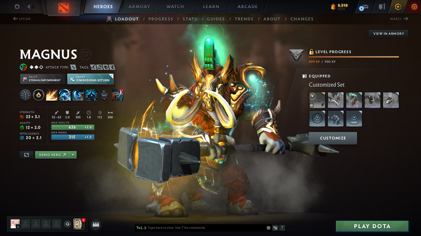 TI11 Prestiges | Archon V | Behavior Score: 8292 | 3 Arcanas: Pudge, Zeus, Pa | 4 Personas: Pa, Am, Cm, Pb | Mainpool | Quick Que | Full Access
