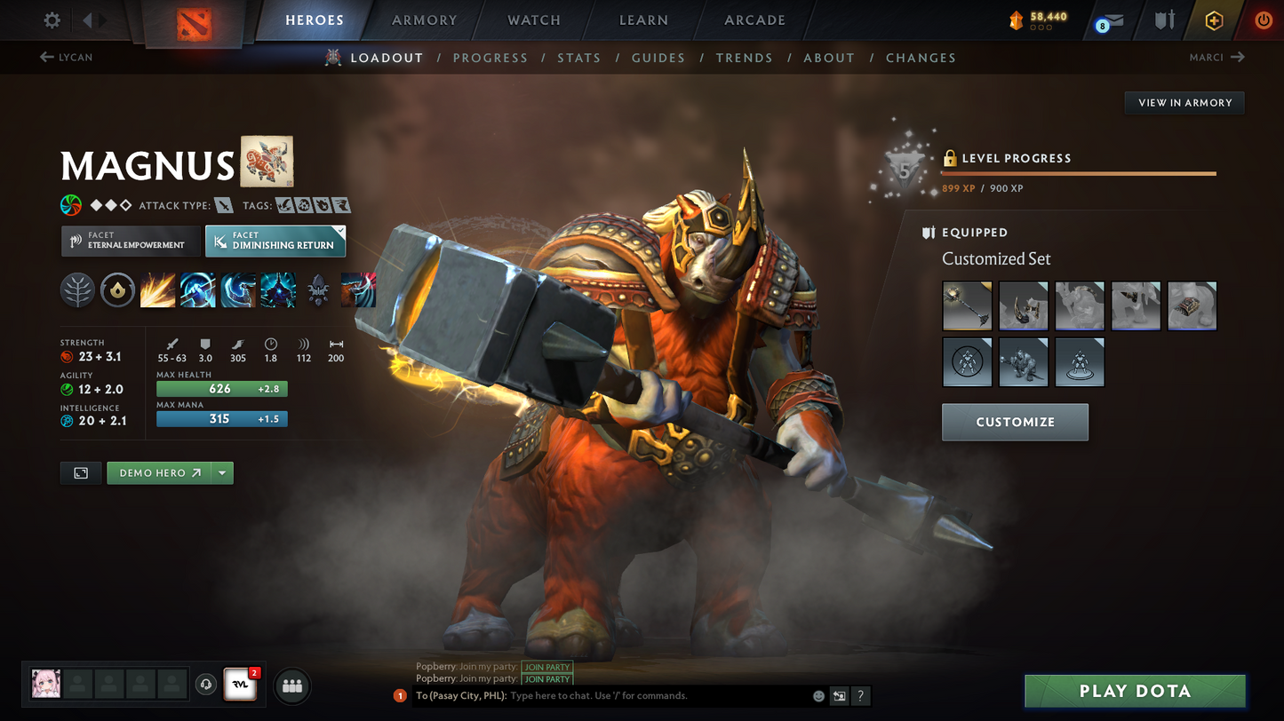 Divine V | 5321 MMR | 10311 Summary | Antimage Persona | Dota Plus | Full Access | Normal Que | 210 Hours | Perfect for Smurf | Safe