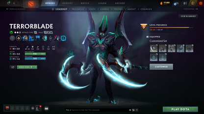 Legend V | Behavior Score: 9340 | 2 Arcanas: Sf and Jugg | Many Immortals | Mainpool | 42 Trophy Level | Fast Que | Full Access