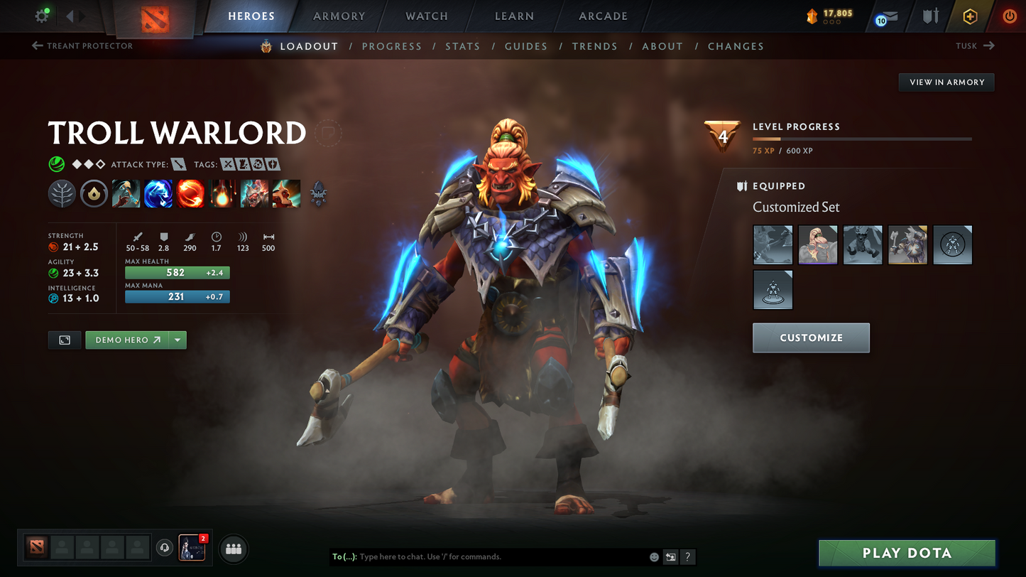 Legend V | Behavior Score: 9340 | 2 Arcanas: Sf and Jugg | Many Immortals | Mainpool | 42 Trophy Level | Fast Que | Full Access