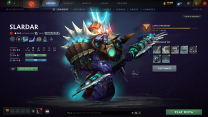Legend V | Behavior Score: 9340 | 2 Arcanas: Sf and Jugg | Many Immortals | Mainpool | 42 Trophy Level | Fast Que | Full Access