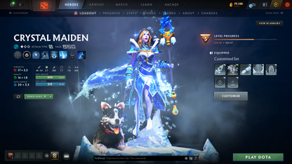 Herald IV | Behavior Score: 10778 | 2 Arcanas: Lina & CM | Pa and Mirana Persona | Many Immortals | Many Sets | Mainpool Account | Full Access | 1K Hours
