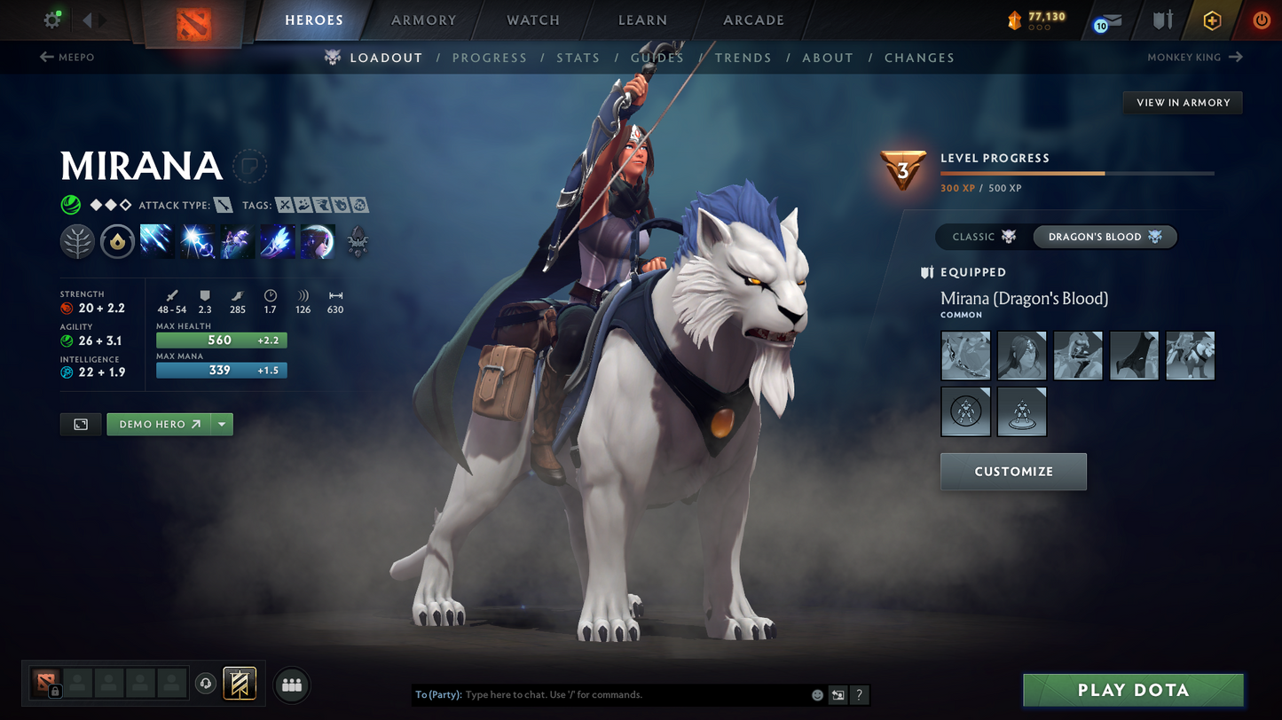 Herald IV | Behavior Score: 10778 | 2 Arcanas: Lina & CM | Pa and Mirana Persona | Many Immortals | Many Sets | Mainpool Account | Full Access | 1K Hours