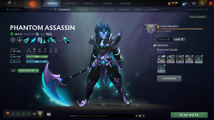 Herald IV | Behavior Score: 10778 | 2 Arcanas: Lina & CM | Pa and Mirana Persona | Many Immortals | Many Sets | Mainpool Account | Full Access | 1K Hours