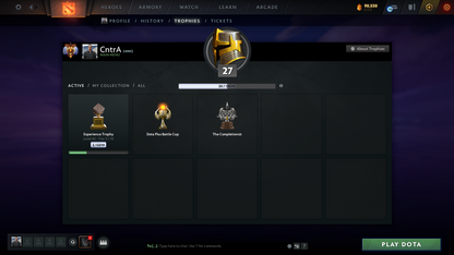 Immortal | 6110 MMR | 11542 Behavior Score | Some Sets Inside | Sniper Immortal Insided | Normal Que | 28 Trophy Level | Full Access